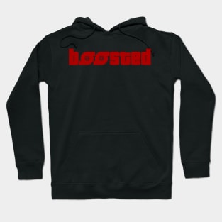 boosted (Red Text) Hoodie